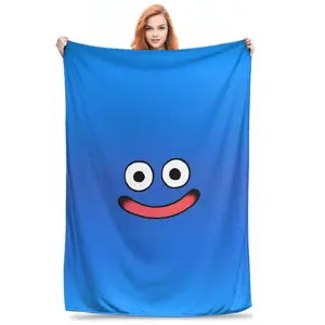 D-Dragon Quest Slime Super Warm Blanket  Girls Boys Plush Throw Blanket Graphic Couch Bed Flannel Bedspread Sofa Bed Cover