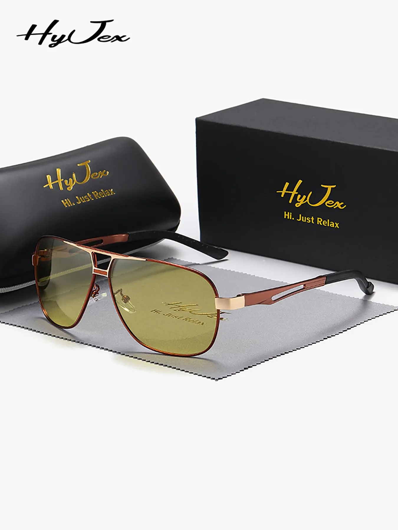 1 Piece HyJex Unisex Superior Craftsmanship Urban Style Frog Full Frame Polarized Sunglasses UV400