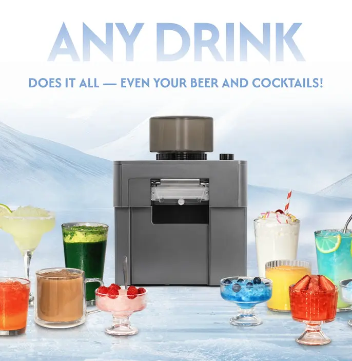 Slush Machine: Make All Kinds of Delicious Slush in 1 Minute | Portable – Enjoy Slush Outdoor & Anytime, Anywhere function blender timer function Portable Self-Cleaning Ice Maker Countertop Automatic Ice Cube Maker