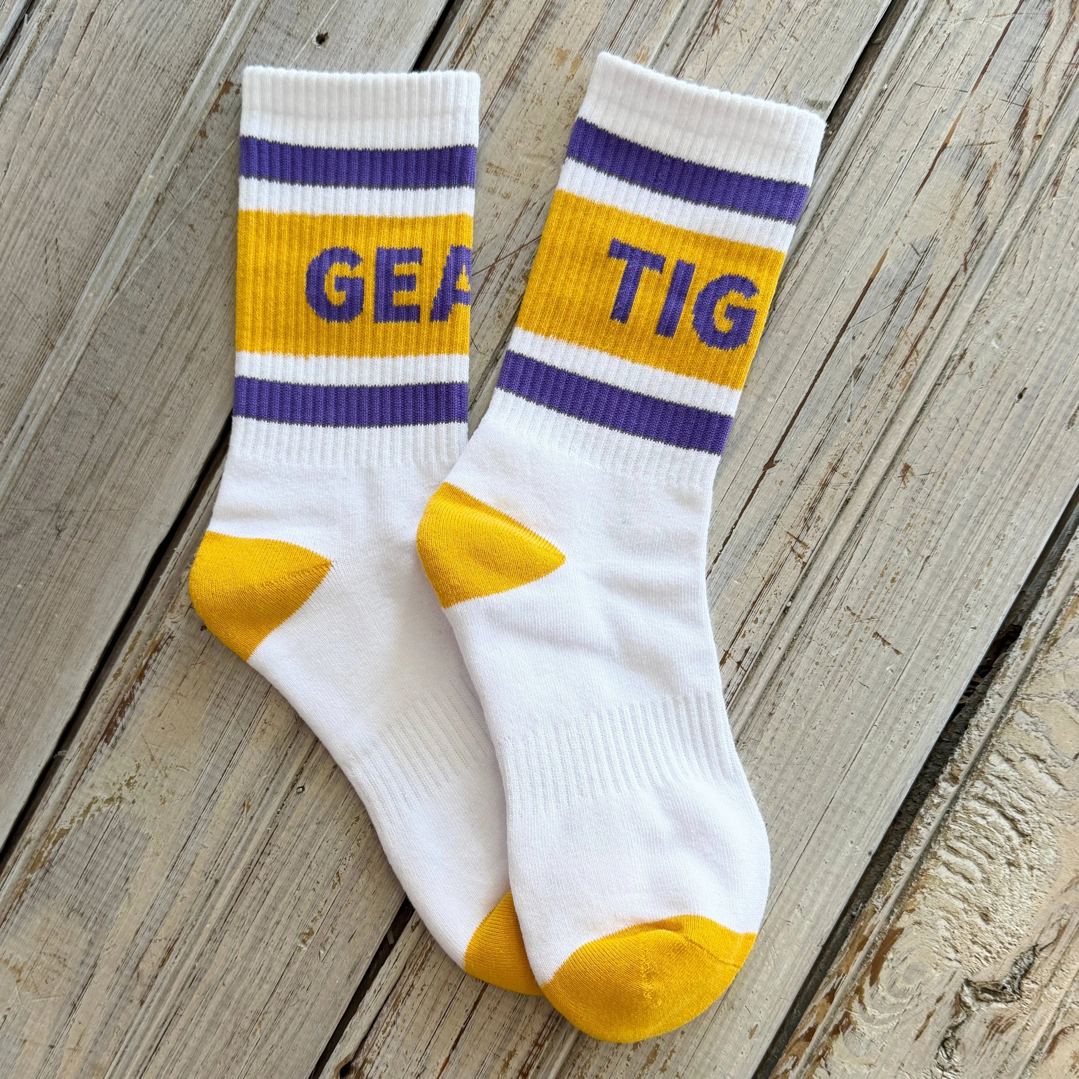 Geaux Tigers Varsity Sock