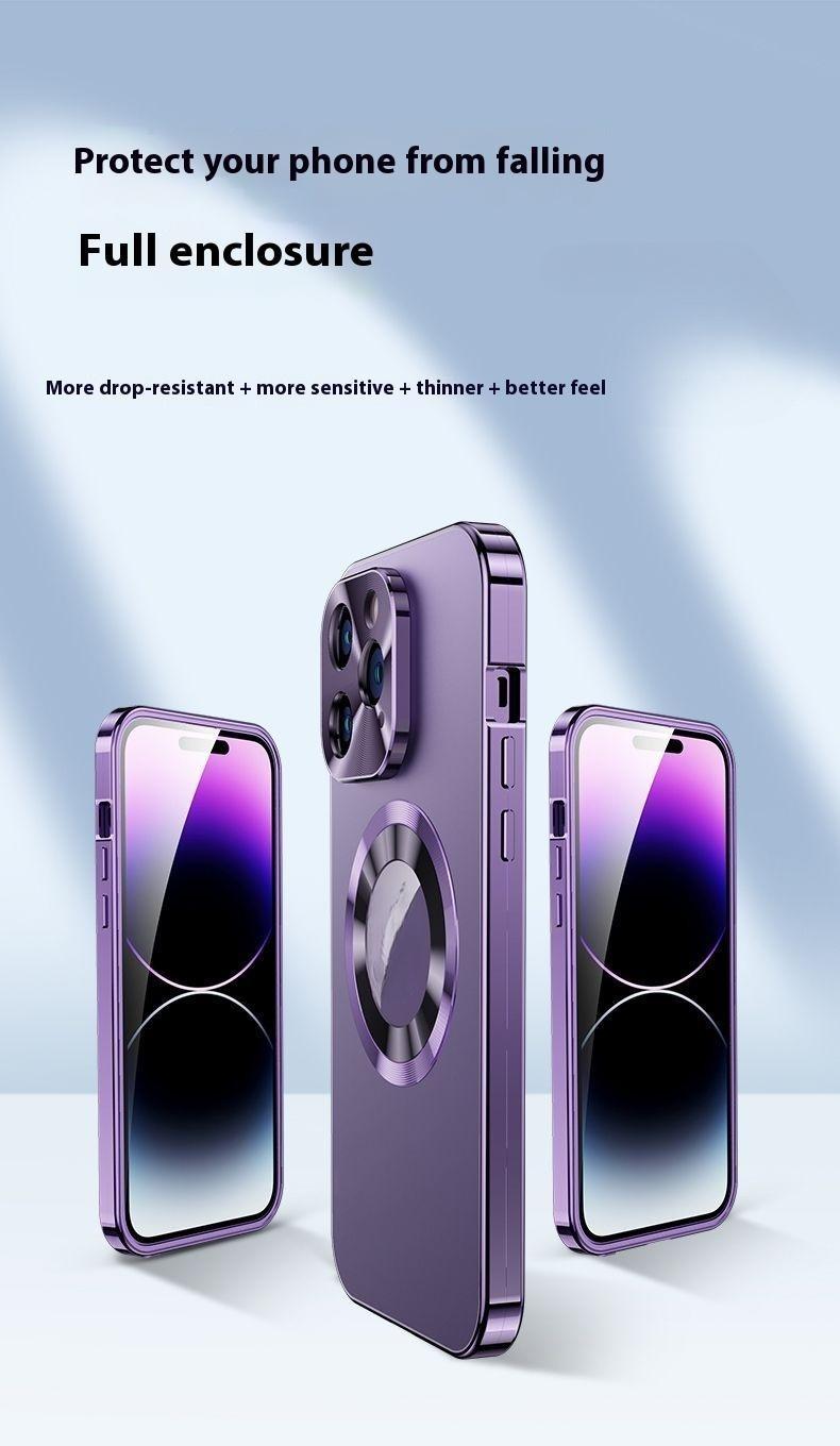 Platic Back [Not All Metal  PC Back] Metal Frame, ip 17 Pro Max CaseFull Coverage Privacy Screen Lens Protection Magnetic TPU Back International Warranty Phone Cases phone case 17 pro max