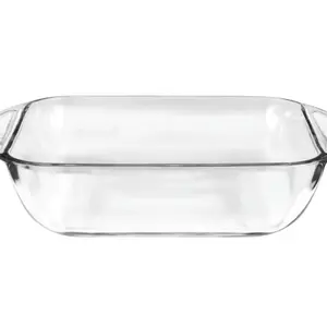 Hocking 8" x 8" Glass Cake Pan - Tempered Glass, Durable for Oven, Microwave, Fridge, and Dishwasher Use, Simple Design
