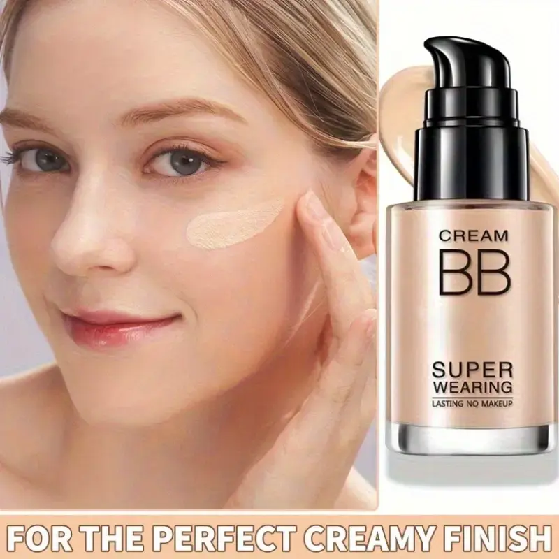 Women's Fair-Tone Moisturizing BB Cream Liquid Foundation - Ultra-Long-Lasting, Smudgeproof, Moisture Barrier Base, Medium Coverage, Color Corrector, Tint, Holiday Gift Cosmetics Set