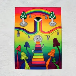 Stairs to Jupiter Blacklight Reactive Painting