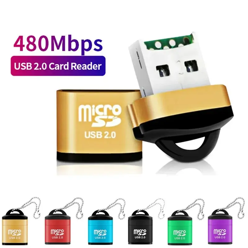 Mini USB Micro SD/TF Memory Card Reader USB 2.0 High Speed  Adapter for Computer Desktop Laptop Notebooks Accessories cartridg No brand