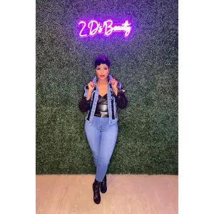 Sequin & Denim Jean Fling Jacket