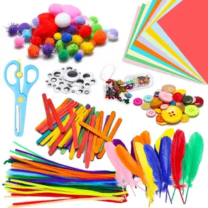800pcs DIY Arts Crafts Kit, Handmade Materials for School Projects & Home Crafting, Creative Fun for Kids & Adults