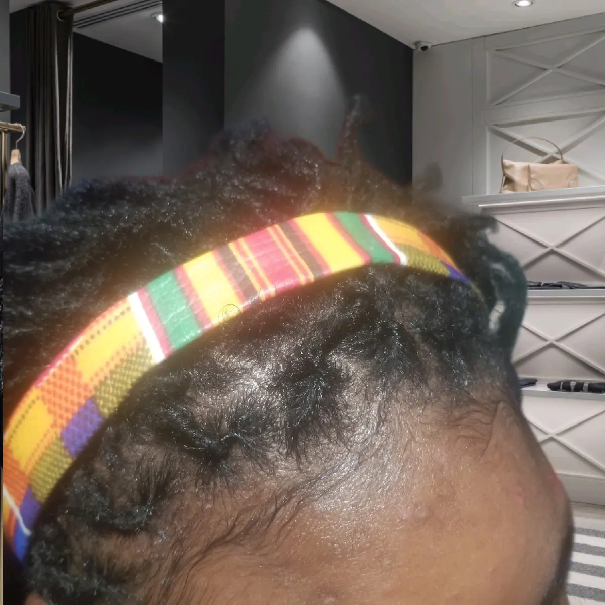 African Kente Style Stretch Headband