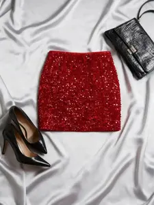 New Arrival for Autumn & Winter |     Christmas Collection Women's Sequin Midi Skirt Short - Elegant, Sexy & Versatile Perfect for Cocktail Parties, Gatherings, Work & More Occasions Shift Dress Travel Outfit Bomber Jacket