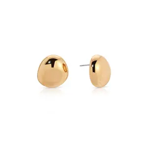 Polished Pebble Stud Earrings