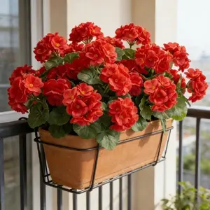 6-Pack 36cm Artificial Crabapple Flowers, Realistic Flower Pots for Garden Home Decor, Spring Summer Wedding Centerpiece, Indoor Outdoor Table Decoration