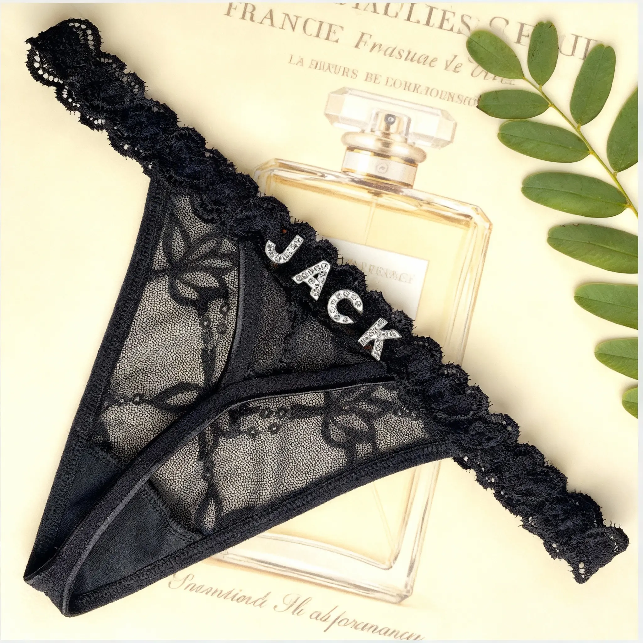 Custom Name Thong, Personalised Name Thong, Custom Lingerie, Name Panties