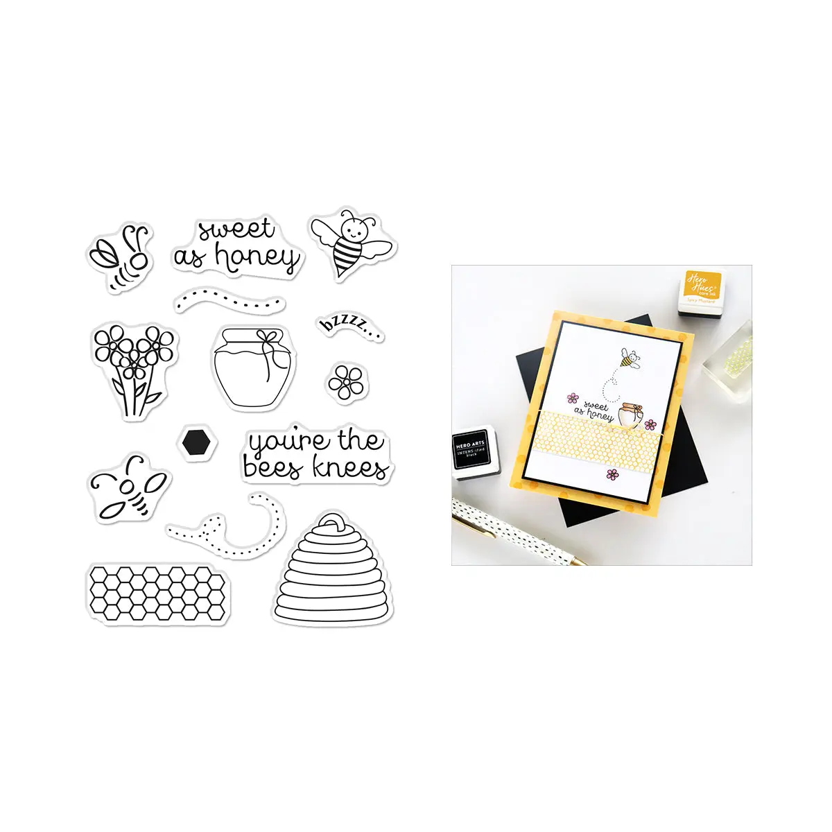 Busy As A Clear Stamp Set