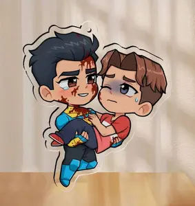 2 styles Invincible Maskless & William Acrylic Keychain, Cutest Anime Bag Charm Gifts