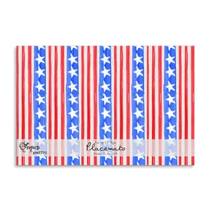 French Graffiti - Stars & Stripes Paper Placemats
