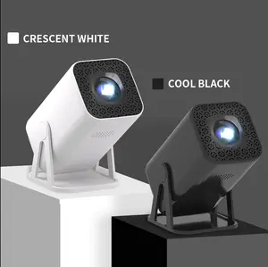MAXPG Mini projector with 300 ANSI lumens, built-in Android 11 system, featuring WiFi and Bluetooth 5.4, supports keystone correction and 4K decoding, 180-degree rotation, short-throw projector. Suitable for home/indoor use