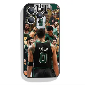 Tatum Phone Case Black IPhone 17 16 15 14 13 12 11 Pro Max Plus Air Soft Silicone TPU Shockproof Anti Drop Protector Anti-Fall Cases Shell Basketball