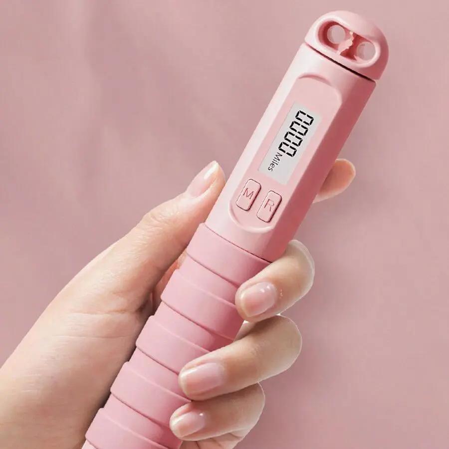 Professional Skipping Rope, Smart Counting Jump Rope, Weight Bearing Skipping Rope, Cordless Jump Rope, Fitness Equipment for Home Gym Workout