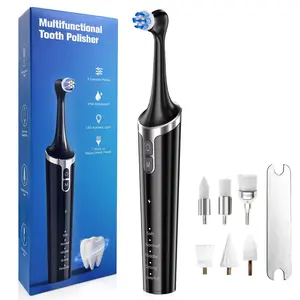 Rechargeable Rotating Electric Toothbrush Kit, 1 Set Deep Cleaning Tooth Care Toothbrush with Teeth Cleaning Tools, Professional Oral Care Products for Adults
