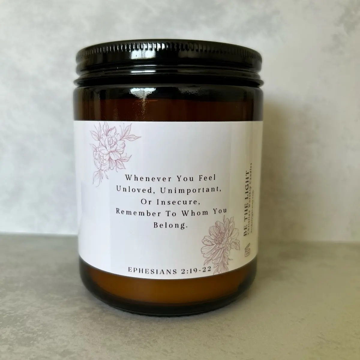 Bible Verse Candle