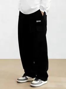 Men's casual trousers, wide-leg trousers, straight-leg sports trousers