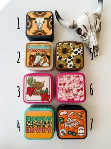 Western Mini Jewelry Storage Travel Box