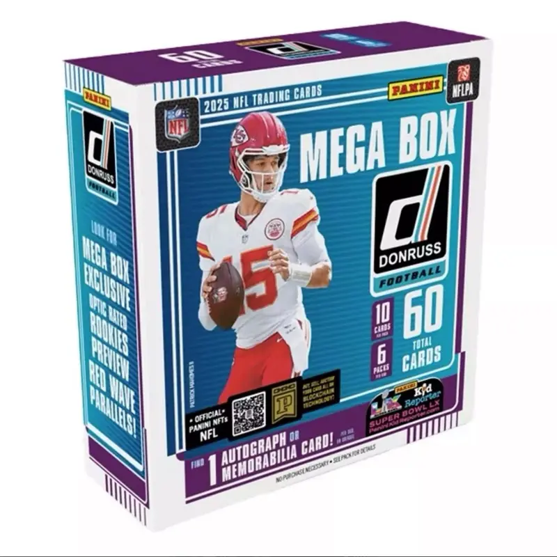 2025 Panini Donruss NFL Trading Card Mega Sports Cards Box Sports Card Pack
