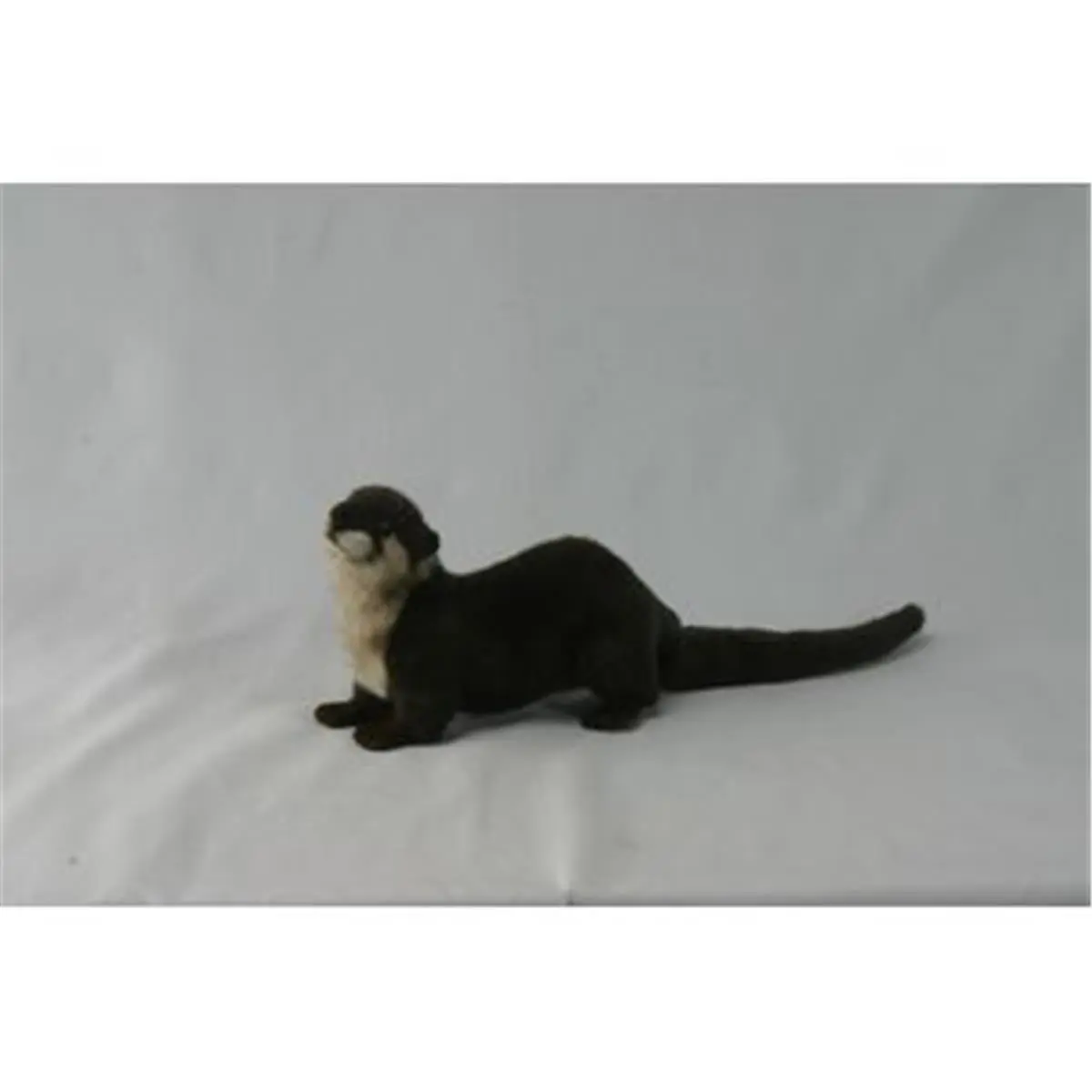 212 MAIN 12 in. River Otter Plush Cat Toy, Crouching Pose Design, Detailed Eyes, Lifelike Look, Ideal for Cat Play & Teaching Aid, Paws, Hand-Crafted
