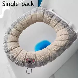 Thick Plush Toilet Seat Cover, Stretchable 70cm Long 43cm Wide 37cm, Soft and Cozy Bathroom Accessory, Durable and Comfortable