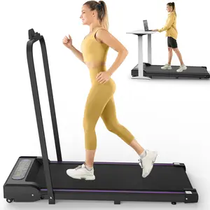 Walking Pad 2 in 1 Under Desk Portable Treadmill with Handle Remote Control LED Display for Home Office Use 2.5HP Motor 5-Layer Anti-Slip Belt Double Shock Absorption Technology