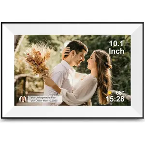 10.1 Inch WiFi Digital Picture Frame for Mom - Load Pictures and Videos from Phone, SD Card, Touch Screen, Auto-Rotate