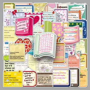 50PCS Motivational Stickers Inspirational Quote Waterproof Stickers for Water Bottles Laptop Scrapbook,Vinyl Waterproof Self-Affirmation