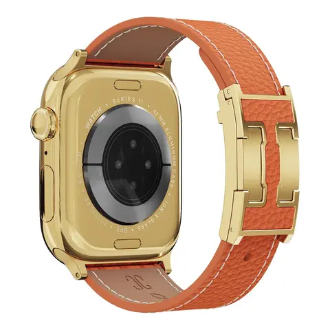 CrazyGrass Women's Genuine Pebbled Leather Smart Watch Band - Wearable Electronic Gadgets Accessory with Magnetic Clasp, Fits 38/40/41/42/44/45/46/49mm Devices, Adjustable for 160-210mm Wrists, Elegant Everyday Style (Watch Not Included)