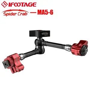 IFOOTAGE Magic Arm, Adjustable Spider Crab with Shoe Mount and 1/4'' & 3/8" Tripod Screw for DSLR Camera Rig Device Durable