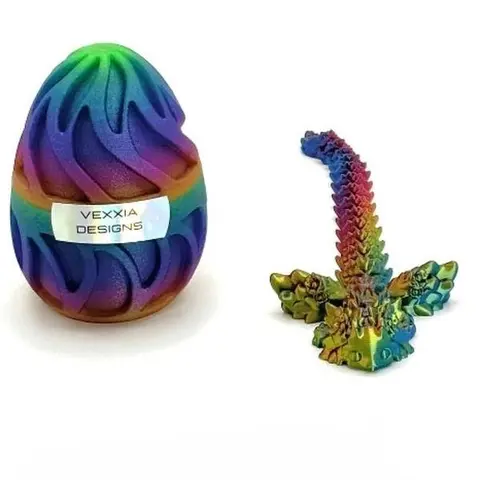Vexxia Axolotl Dragon 12in with Custom Egg Set