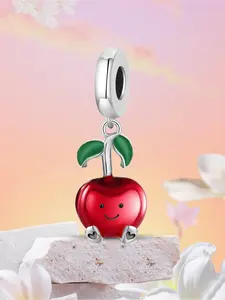 1Pc New Design Apple Beaded Charm Beading Making DIY Jewelry Making Kit for Bracelet Creative Craft Material Holiday Gift Pendant Women Birthday Gift Daily Wear Accessories Beads Charms Charm Accessory
