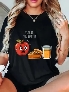 100% Cotton Funny Fall Apple Joke Is That You Bro?! Apple Picking Season T-Shirt