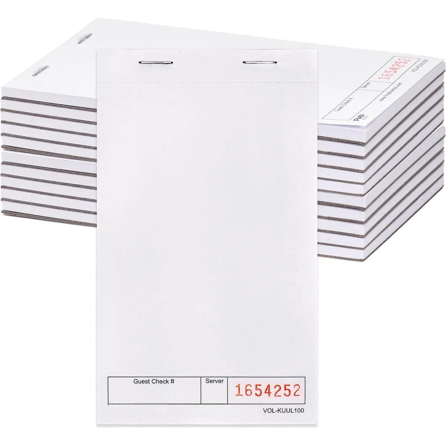 10 Pack Guest Checks Pads, Server Notepad for Waitress, Memo Scratch Pad Server Waitress Waiter Book, Order Pads for Servers, Numbered Paper Notepads for Restaurant, Bar, Cafe, Diners