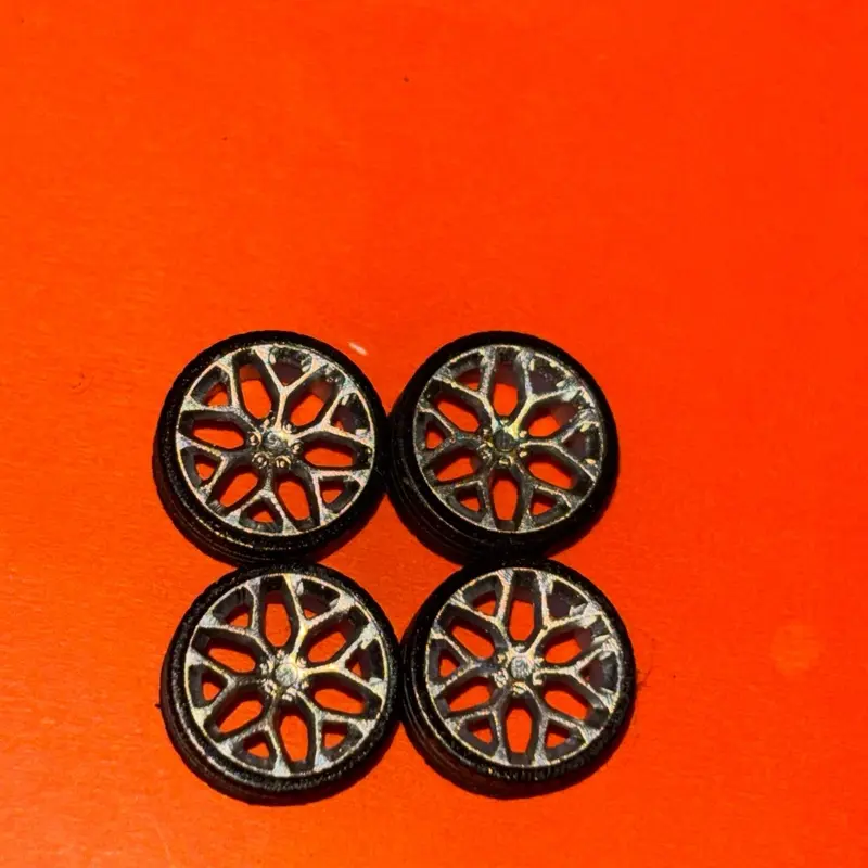1/64 Scale 12X5MM Rims Chevys [Chrome, Black or Gold]