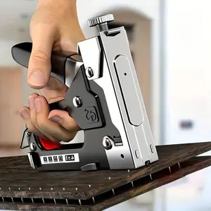 4 in 1 Multifunctional Nail Machine – Durable Adjustable Strength Riveter – Perfect for DIY Home Decoration, Camping, and Industrial Use – Heavy Duty – Handle – No Hand Fatigue – Works on Wood, Plastic & Metal – All-in-One Tool for Fast, Easy Fixes