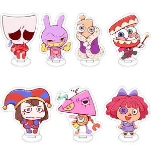 Cute Acrylic Circus Decorative Figure, 3.15 Inch Flat Standee, Anime Character Ornament for Home Living Room Bedroom Office Desk, Cute Figures, Decorative Figurines