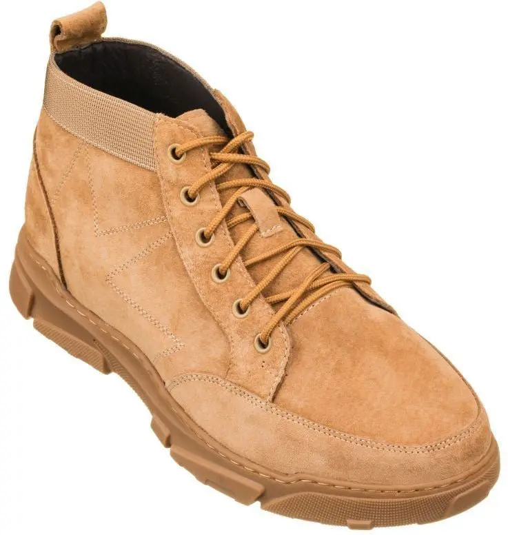 CALTO - K50131 - 2.9 Inches Taller (Nubuck Desert Tan) Elevator Shoes