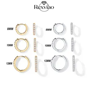Rexviao Cubic Zirconia Earring Set (3 Pairs) — Unisex Jewelry Gift for Best Friends and Anniversaries