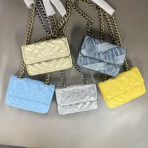 Glossy Leather Crossbody with Chain Women's Embroidery Shoulder Bag,European and American retro,Trendy Satchel  for bag lover.