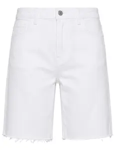 L'AGENCE River Mid Rise Bermuda Short in Blanc