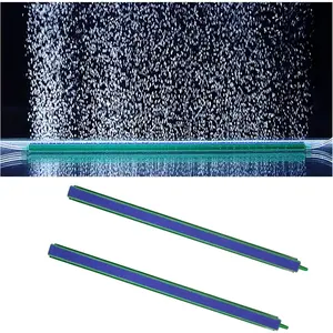 Fish  Air Bubbler, 2 count Durable Long Strip Aquarium Bubbler Stone Bar 12 Inch Aquarium Air Stones Bubbler Wall Air Stone Tube for Fish  Air Pump Aquarium Accessories