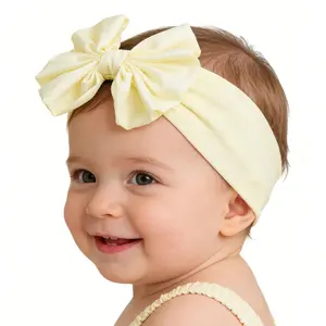 Bow Baby Hairband, Multiple Colors Available, Daily Photography Child Hair Accessory, All-Season Non-Irritating Headband