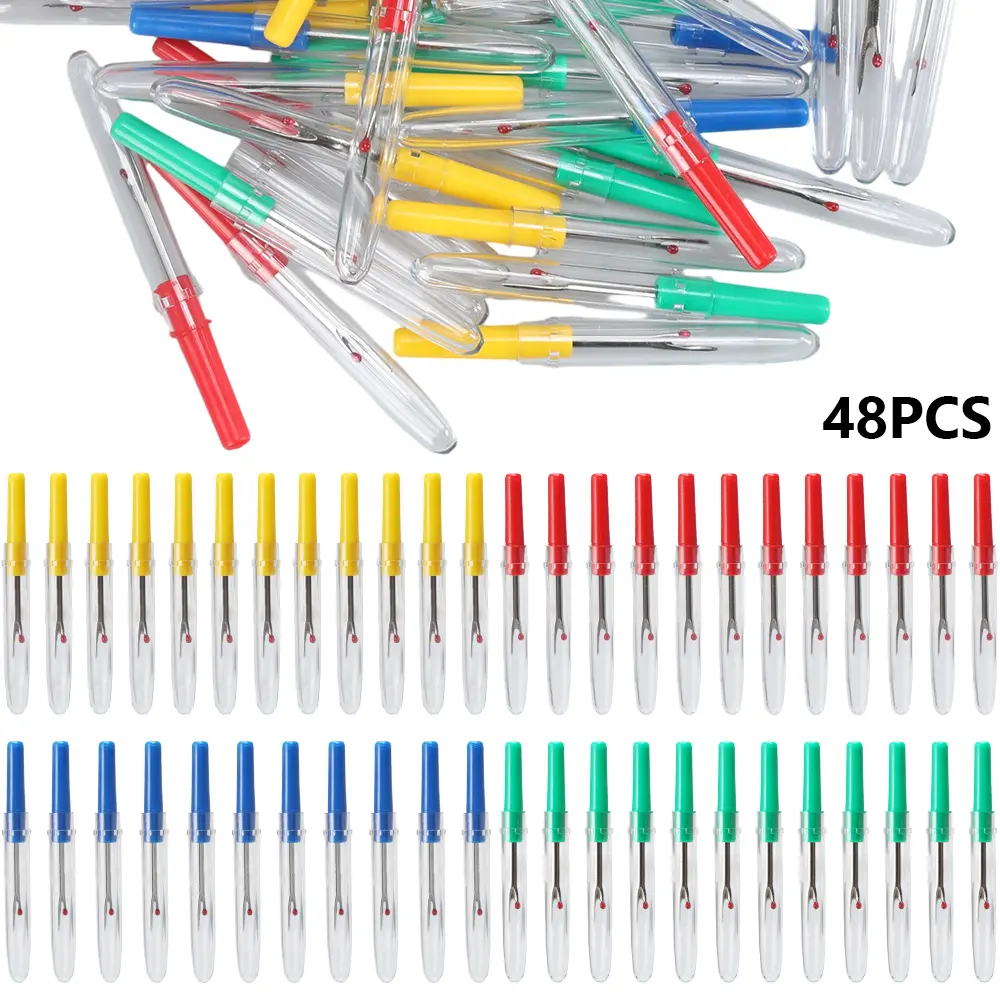 48Pcs Seam Ripper Stitch Remover Tool Sewing Thread Removing Seams Rippers Kit Removing Unwanted Hems and Seams Small Thread Cutter for Crafting Handy Embroidery Removing Tools Scissors Unpicker - Home Improvement.
