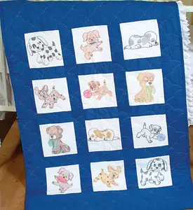 Quilt Block Set Puppies