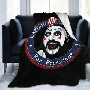 (50 x 40 inches) Flannel Blanket Fleece Blanket Warm Plush Microfiber Blanket All Seasons Warm Blanket Captain Spaulding Blanket